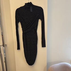 Rag & Bone Black Long Sleeve Bodycon Dress NWT
